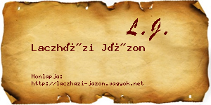 Laczházi Jázon névjegykártya