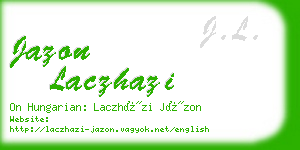jazon laczhazi business card